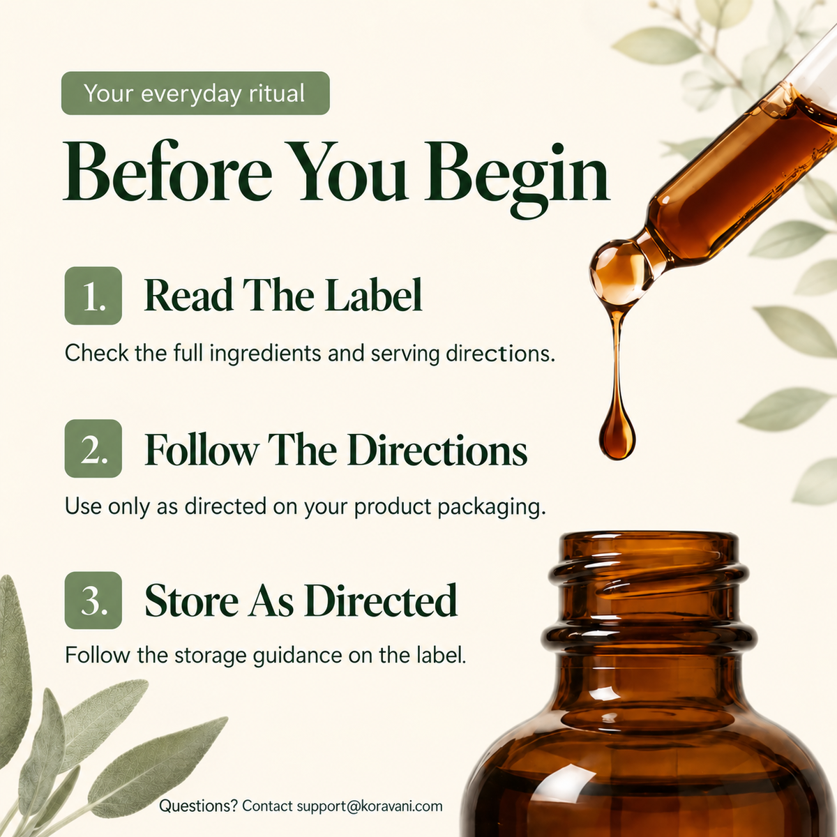 Before using Lymphoria: read the label, follow directions and store as directed