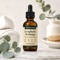 Lymphoria bottle with botanical styling